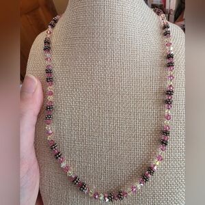 Elyse Ryan Lemonade Sterling Silver 925 Crystal Beaded Necklace